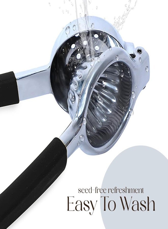 بيلمين عصارة ليمون وليمون حامض من الفولاذ المقاوم للصدأ - عصارة حمضيات يدوية شديدة التحمل وعصارة يدوية لليمون والليمون الحامض والفواكه الحمضية الصغيرة - Image 5